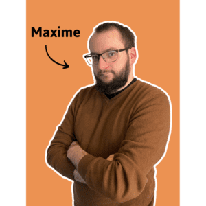 Maxime – Développeur Web Portrait de Maxime, développeur Web