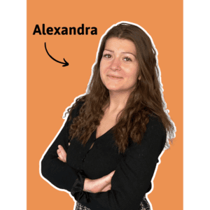 Alexandra – Assistante de communication Portrait d'Alexandra, assistante de communication