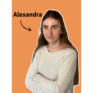 Alexandra – Chef de projets SEO & Contenus Portrait d'Alexandra, chef de projets SEO & Contenus