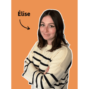Elise – Assistante marketing et communication Portrait d'Elise, assistante marketing et communication