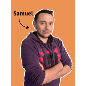 Portrait de Samuel, développeur Web