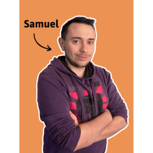Samuel – Développeur Web Portrait de Samuel, développeur Web