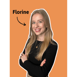 Florine – Assistante de communication Portrait de Florine, assistante de communication